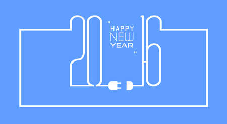 2017 Happy New Year Background for your Flyers and Greetings Card. Ideal to use for parties invitation, Dinner invitation, Christmas Meeting events and so on.のイラスト素材