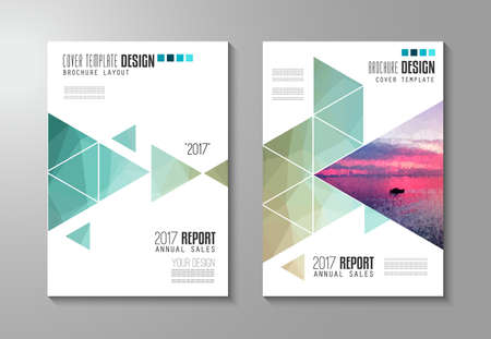 Brochure template, Flyer Design or Depliant Cover for business presentation and magazine covers, annual reports and marketing generic purposes.のイラスト素材