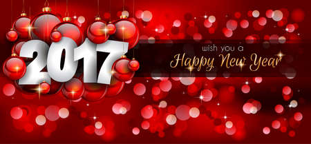 2017 Happy New Year Background for your Seasonal Flyers and Greetings Card or Christmas themed...
