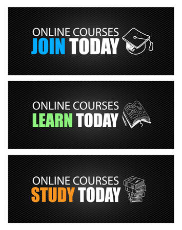 Online Courses concept with Business Doodle design style: interactive studies, best books ,top resources.のイラスト素材
