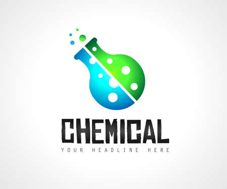 Creative Chemical Colorful  Logo design for brand identity, company profile or corporate logos with clean elegant and modern style.のイラスト素材