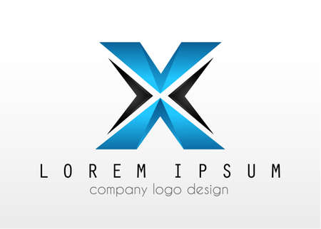 Creative letter X design for brand identity.のイラスト素材