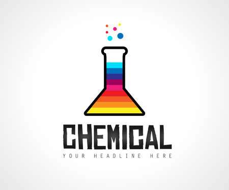 Creative Chemical Colorful  Logo design for brand identity, company profile or corporate logos with clean elegant and modern style.のイラスト素材