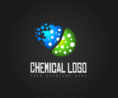 Creative Chemical Colorful  Logo design for brand identity, company profile or corporate logos with clean elegant and modern style.のイラスト素材
