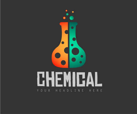Creative Chemical Colorful  Logo design for brand identity, company profile or corporate logos with clean elegant and modern style.のイラスト素材
