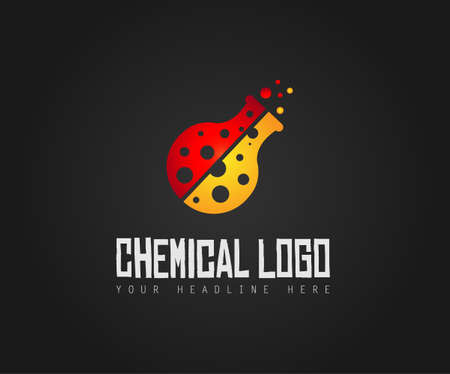 Creative Chemical Colorful  Logo design for brand identity, company profile or corporate logos with clean elegant and modern style.のイラスト素材