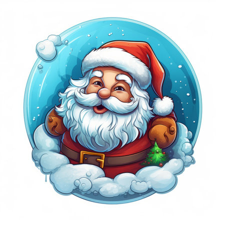 Christmas Themed Character Graphics Element created with Generative AIの素材