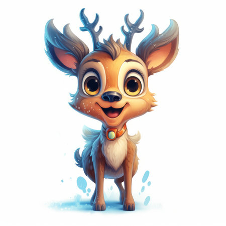 Christmas Themed Character Graphics Element created with Generative AIの素材