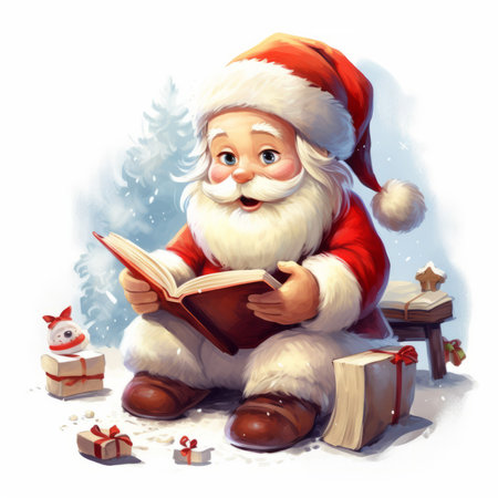 Christmas Themed Character Graphics Element created with Generative AIの素材
