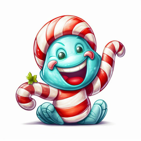 Christmas Themed Character Graphics Element created with Generative AIの素材