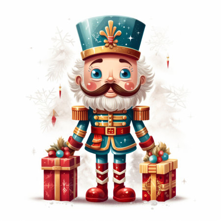 Christmas Themed Character Graphics Element created with Generative AIの素材