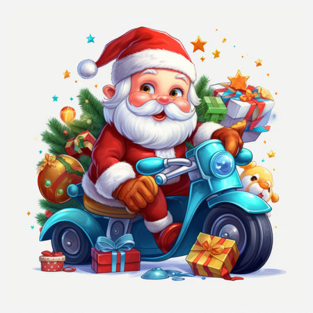 Christmas Themed Character Graphics Element created with Generative AIの素材