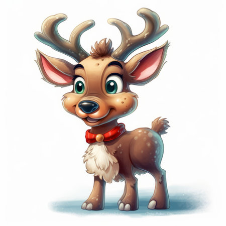 Christmas Themed Character Graphics Element created with Generative AIの素材