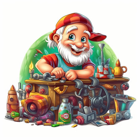 Christmas Themed Character Graphics Element created with Generative AIの素材