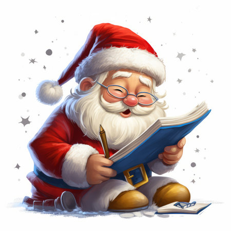 Christmas Themed Character Graphics Element created with Generative AIの素材