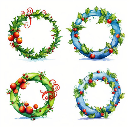 Christmas Themed Character Graphics Element created with Generative AIの素材