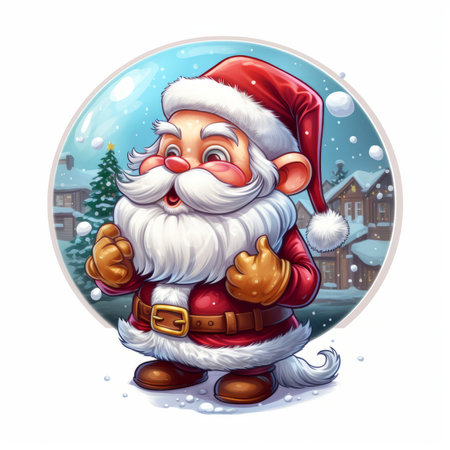 Christmas Themed Character Graphics Element created with Generative AIの素材