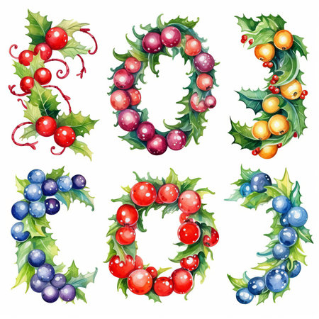 Christmas Themed Character Graphics Element created with Generative AIの素材