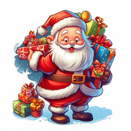 Christmas Themed Character Graphics Element created with Generative AIの素材