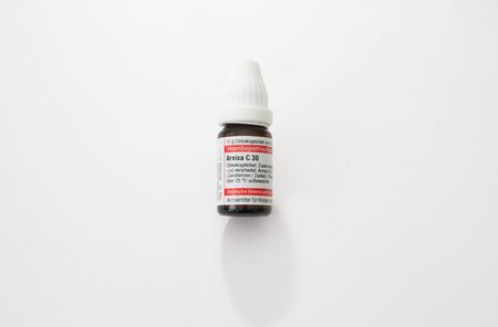 Arnica bottle clipping pathのeditorial素材