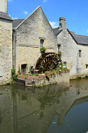 Water mill Bayeux (Normandy)の写真素材