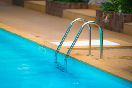 Grab pool isolated in swimming pool