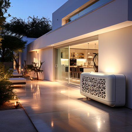 modern high-quality multi-family apartments in a modern architectural style, AI generatedの素材