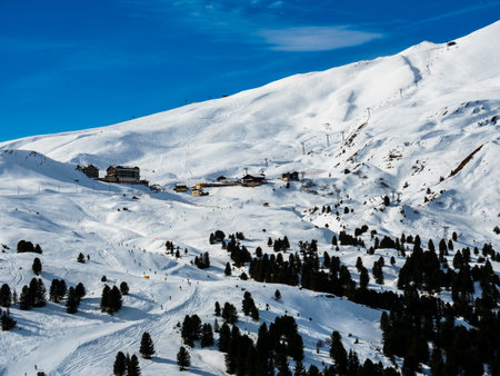 Mountain station behind the Eiger north face, small Scheidegg, Eiger, Interlaken Oberhasli, Bernese Oberland, Canton Bern, Switzerlandの写真素材