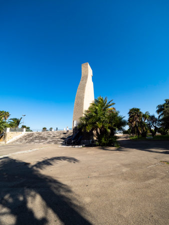 Memorial to the Italian sailor, Brindisi, Apulia, Italy June 2019の写真素材