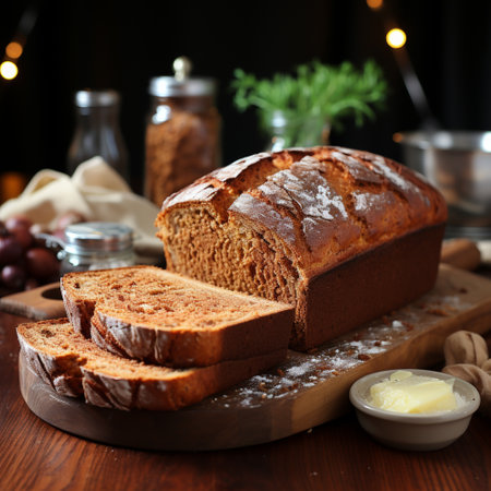 Different types of bread, AI generatedの素材