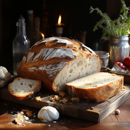 Different types of bread, AI generatedの素材