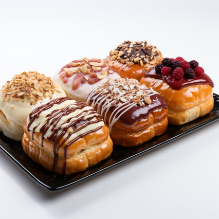 assorted Christmas sweets, AI generatedの素材