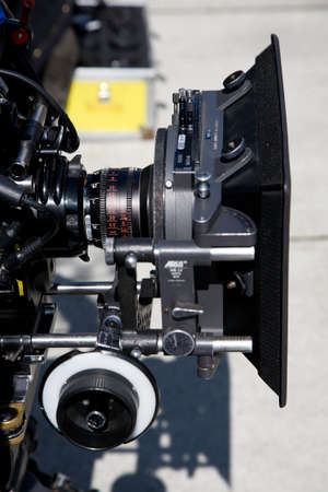 Arri cinema camera on location ready to filmのeditorial素材