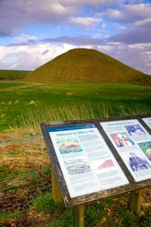 Neolithic site of Silbury Hill, near Avebury in Wiltshire, UKのeditorial素材
