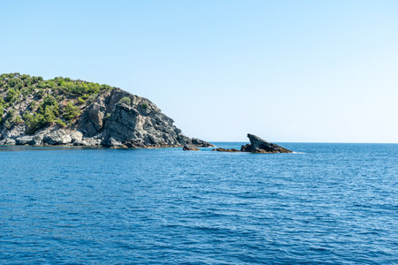 Beautiful landscape from Thassos, Greeceの写真素材