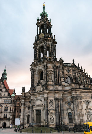 Dresden is the capital city of the German state of Saxonyの写真素材