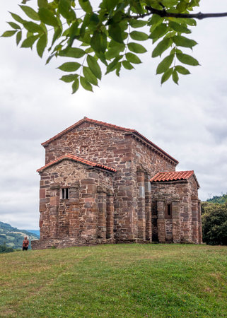Saint Christina of Lena. Asturias. Spainの写真素材
