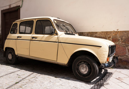 Renault 4. Cangas de Narcea. Asturias. Spainの写真素材