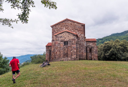 Saint Christina of Lena. Asturias. Spainの写真素材