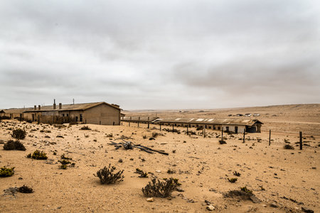 Abandoned village in the middle of the Sahara desert, Moroccoの写真素材