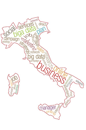 Italy big data - an abstract representation of big dataの写真素材
