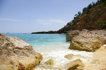 Beach Cala Goloritze, Sardiniaの写真素材