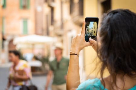 smartphone camptures or screen of a tipical envirorment in europe