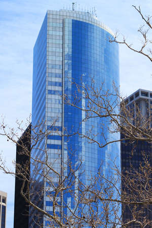 The view of one of the numerous Skyscraper in New York City, USA 