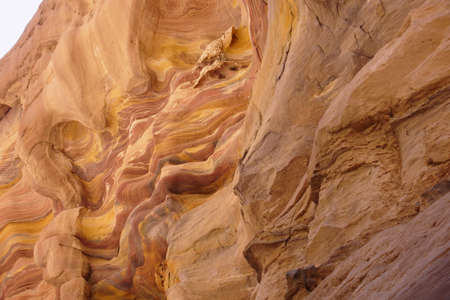 Colored Rock in Canyon