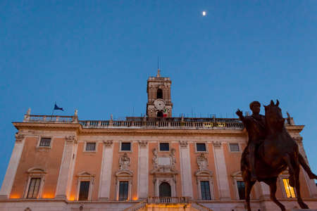 Piazza del Campidoglio - Romeのeditorial素材