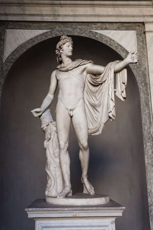 Apollo of the Belvedere Statue - Romeのeditorial素材