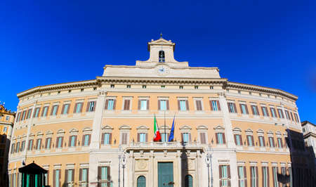 Palazzo Montecitorio - Romeの写真素材
