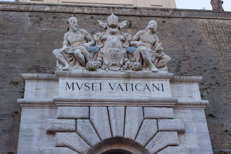 Entrance of Vatican Museum - Romeのeditorial素材