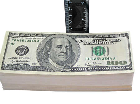 A money can be not only counted but also measure, and to weigh. And yet - they are earned and outlay.の写真素材